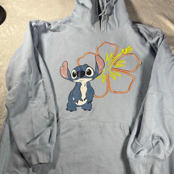 Lelo and stitch Baby blue Hoodie - Picture 3 of 3